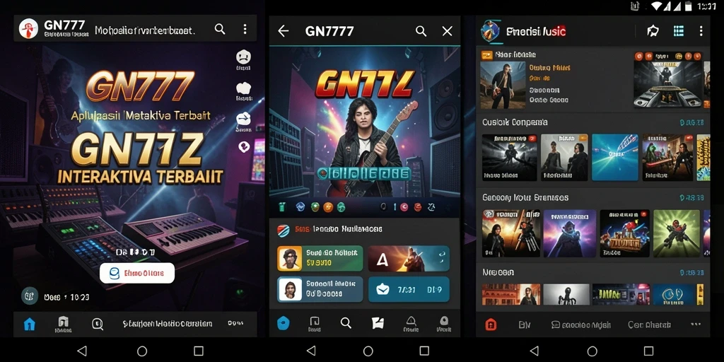 Tangkapan layar GN777 menampilkan gameplay seru dalam aplikasi musik.