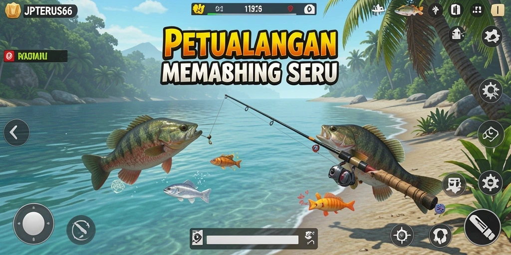 Gameplay <strong>JPTERUS66</strong> yang menarik dengan pengalaman memancing yang seru.