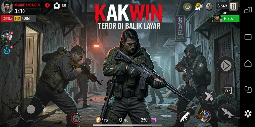 Tangkapan layar gameplay KAKWIN yang mendebarkan dan penuh ketegangan.