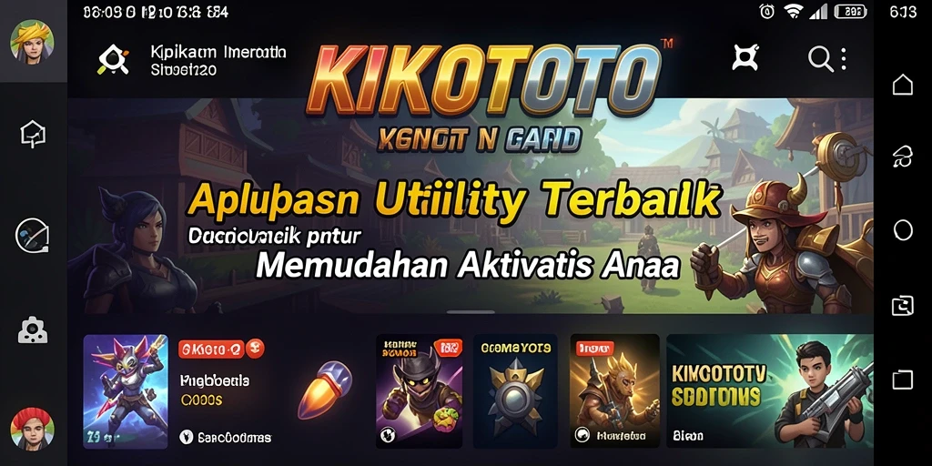 Tampilan utama KIKOTOTO dengan antarmuka yang user-friendly dan fitur lengkap.