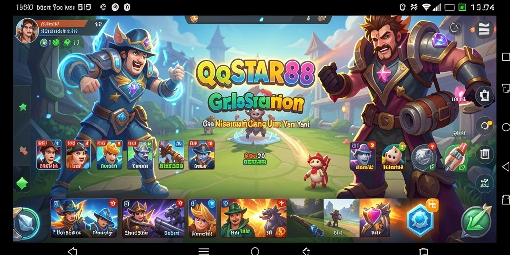 Tampilan gameplay dari QQSTAR88 yang seru dan menghibur.